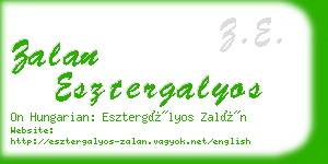 zalan esztergalyos business card